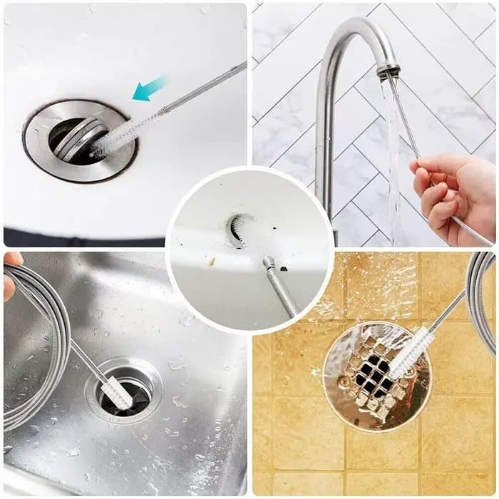 Brosse de nettoyage de tuyaux de vidange