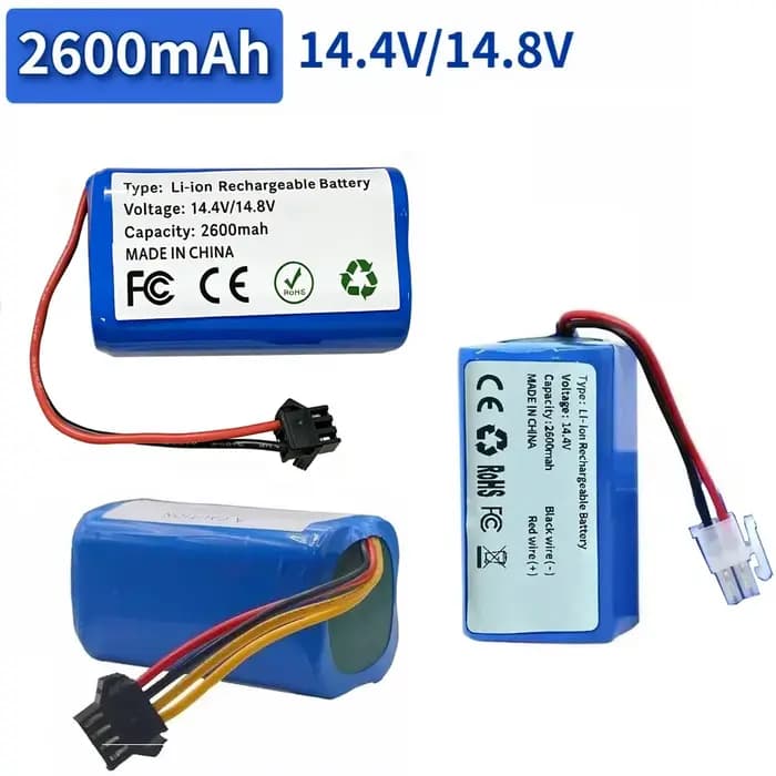 Batterie au Lithium 14.4V/14.8V 2600mah Compatible avec l'aspirateur Robot