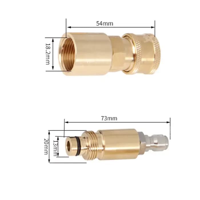 Adaptateur d'accessoires de lavage de voiture pour tête de pistolet