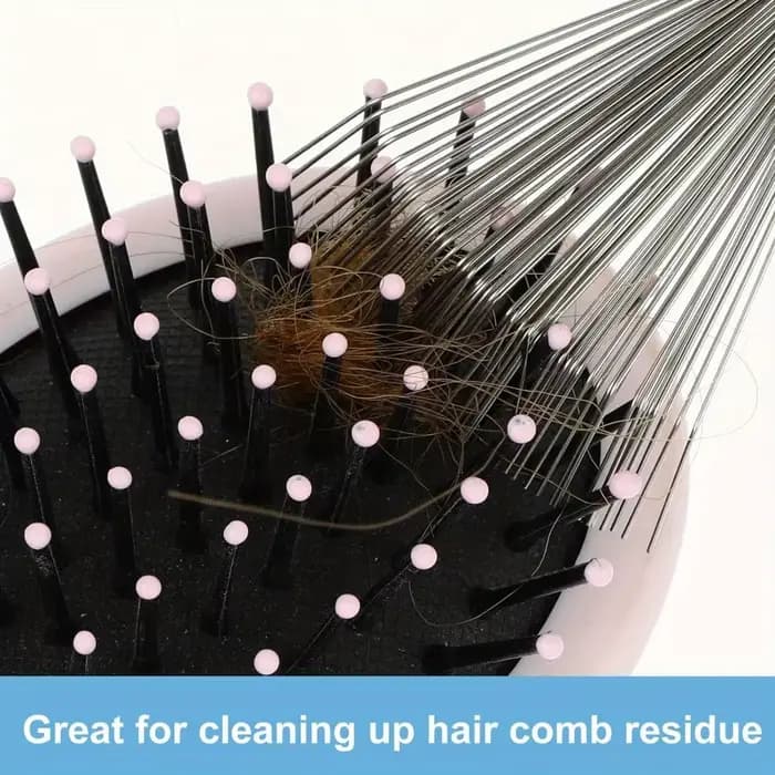 Brosse à cheveux en poils d'acier inoxydable