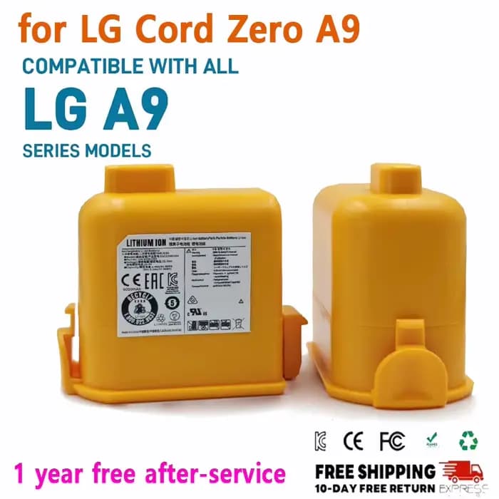 Batterie d'aspirateur 6000mAh pour LG Cord Zero A9