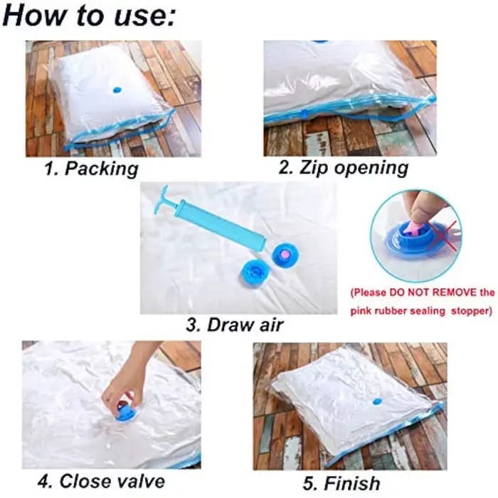 Sacs de rangement sous vide