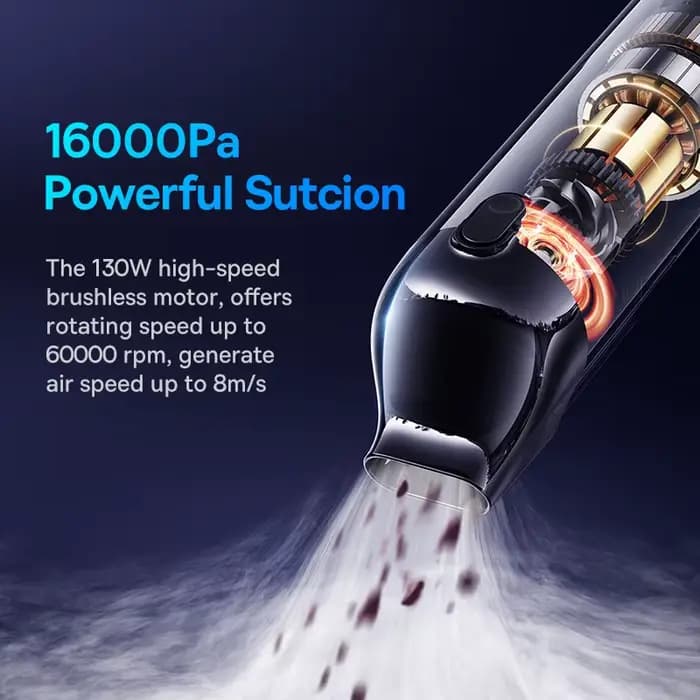 Baseus Mini aspirateur de voiture sans fil portable