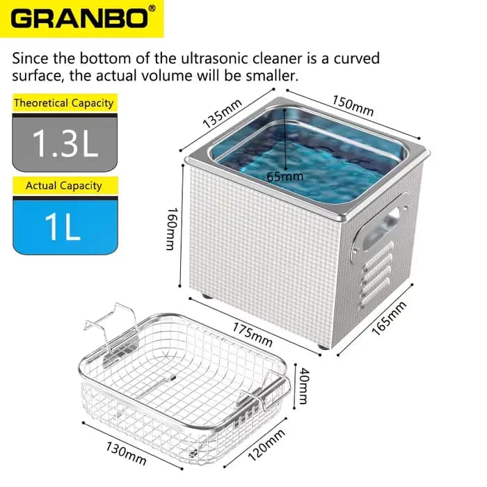 Nettoyeur à ultrasons 1L 40kHz 35/60W