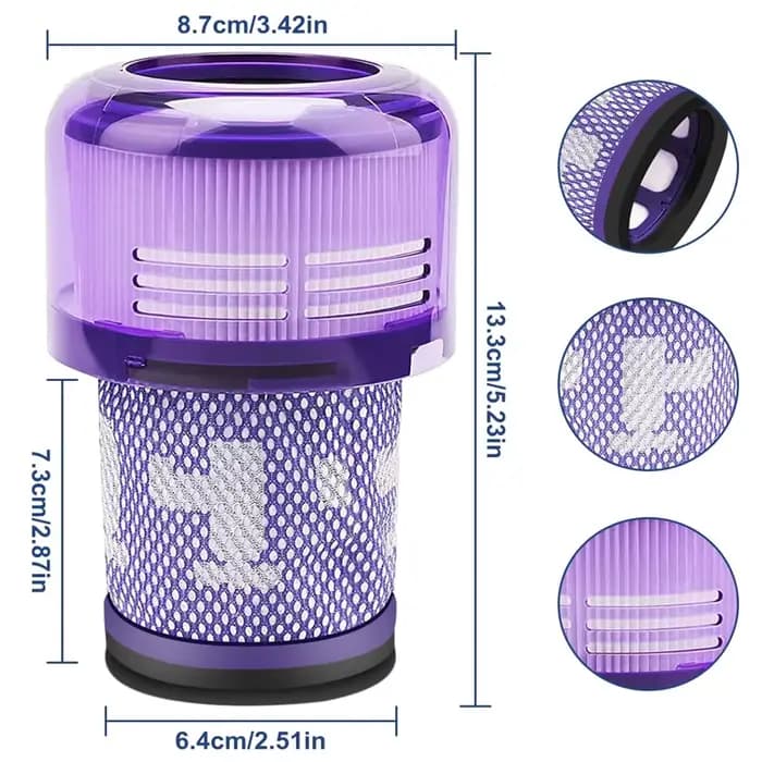 1-4 pièces filtres pour Dyson V12 détecter mince
