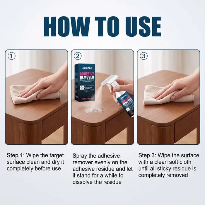 Nettoyant Adhésif Multi-Surfaces Éliminateur de Résidus de Colle