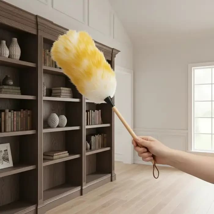 Brosse à poussière en laine épurée