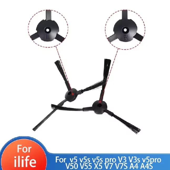 Brosse latérale pour aspirateur ilife v5 v5s v5s pro V3 V3s v5pro V50 V55 X5 V7 V7S A4 A4S A40 A6 CEN546 CEN550 X432 X620 X623