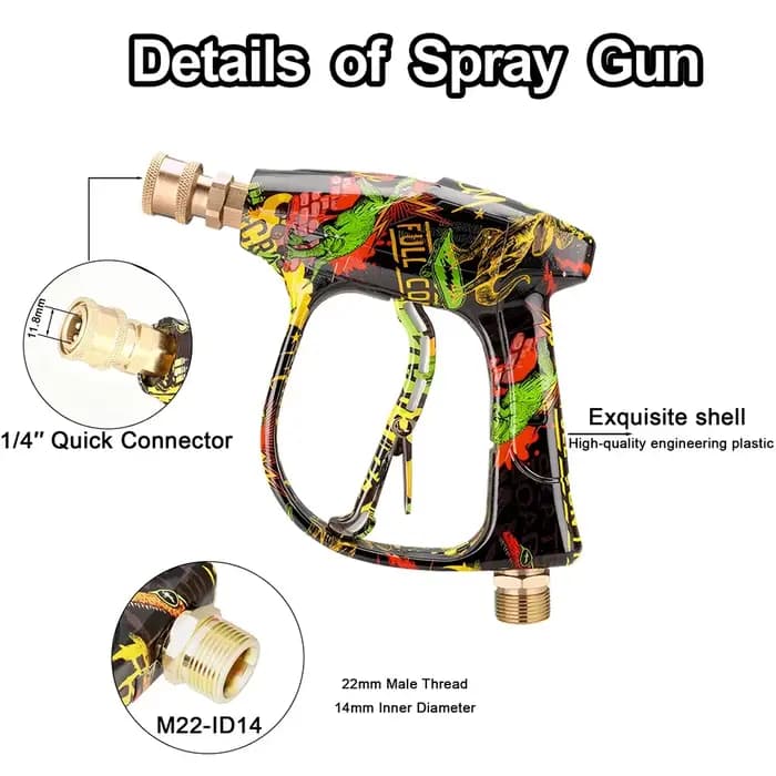 Kit d'accessoires pour pistolet de lavage à pression pour voiture