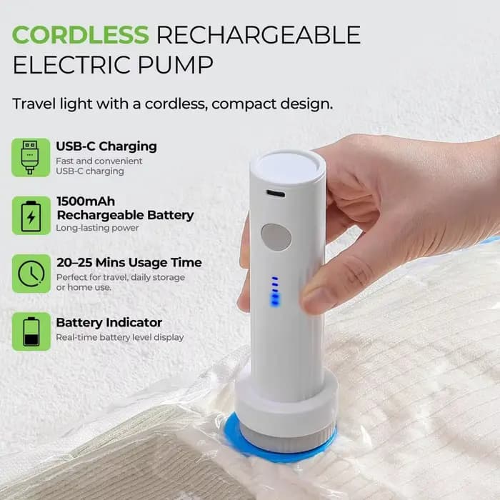 Pompe à vide électrique rechargeable