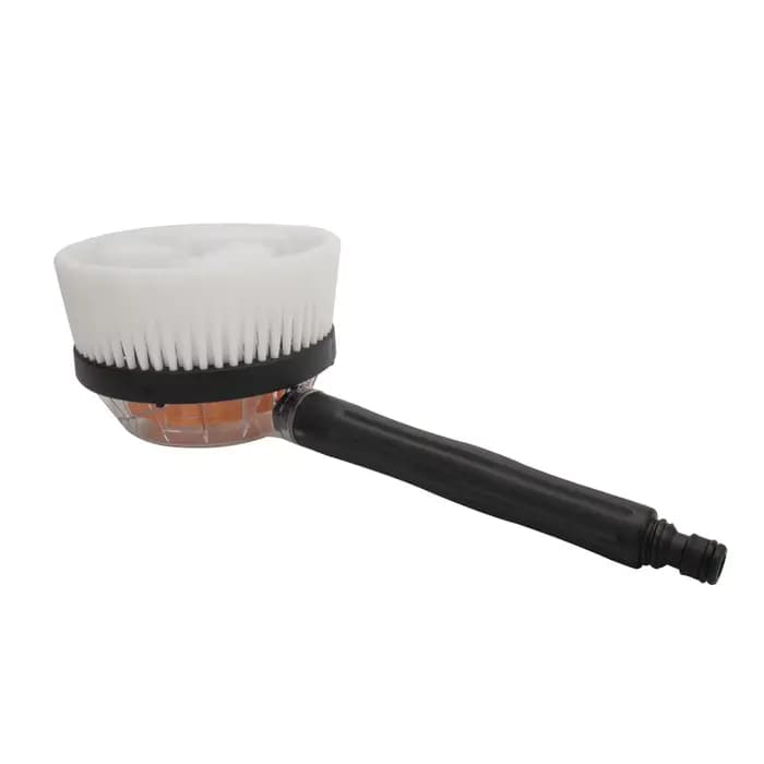 Brosse ronde rotative, nettoyage à l'eau