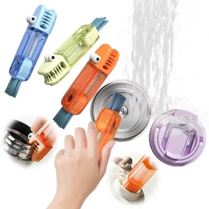 Brosse de nettoyage de couvercle de tasse 3 en 1