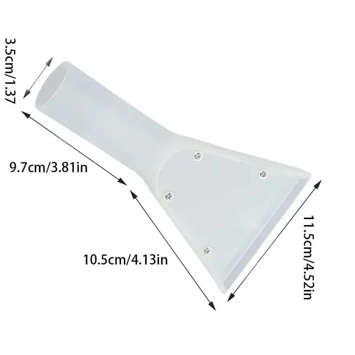 Tête de brosse de nettoyage absorbante transparente pour tapis et canapés