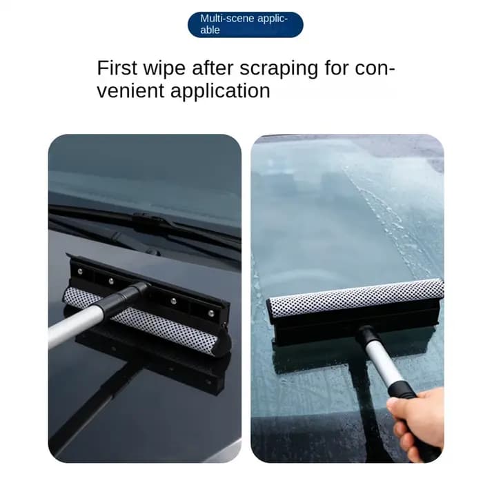 Outil de nettoyage de vitres de voiture 2-en-1