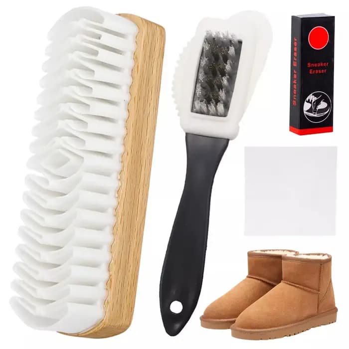 Kit de brosses en daim pour enlever les taches avec gomme