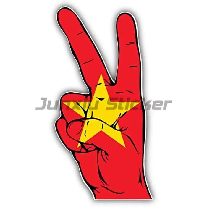 Autocollant drapeau du Vietnam pour décoration, vitre de voiture, mur, chambre, camion, casque, course, accessoires