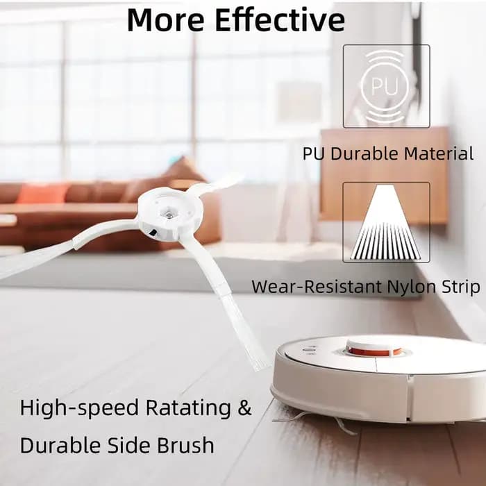 Compatible avec Xiaomi Mi Robot Vacuum Cleaner 1 / 1S SDJQR01RR SDJQR02RR Roborock E2 E3 E4 E5 S4 S4 Max S5 Brosse