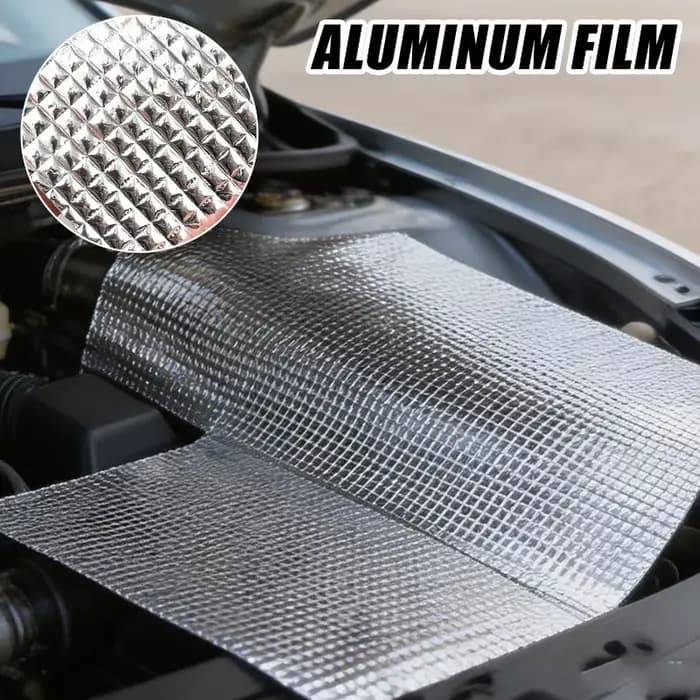 Tapis d'isolation thermique et phonique en mousse de caoutchouc avec feuille d'aluminium double face argentée pour toit