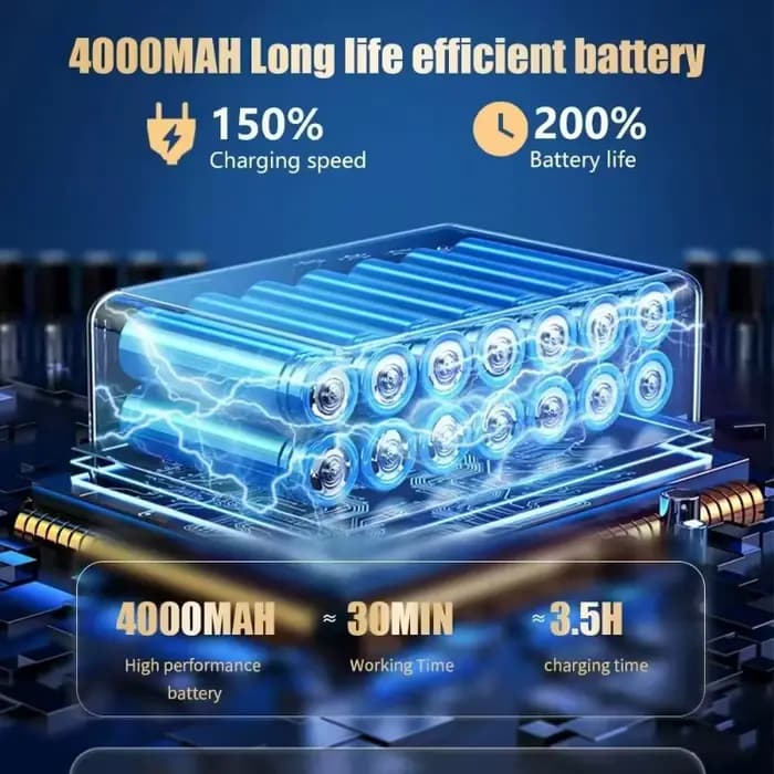 CENRR 98000PA aspirateur de voiture Portable sans fil nettoyeur puissant forte aspiration Machine de nettoyage à main pour appareil ménager