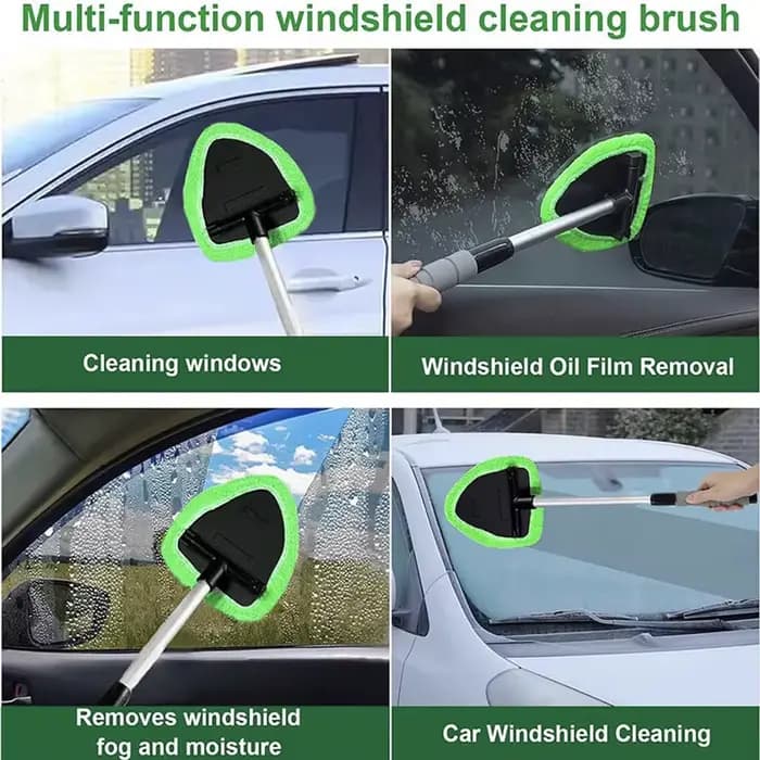Ensemble de brosses de nettoyage de pare-brise de fenêtre de voiture télescopique