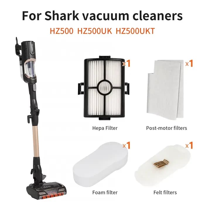 Filtre en mousse et HEPA pour aspirateur Shark HZ2000 HZ2002 HZ250 HZ251 HZ602 HZ700 HZ702 HH202 HH205 HZ500 UV580 XFFKHZ2000