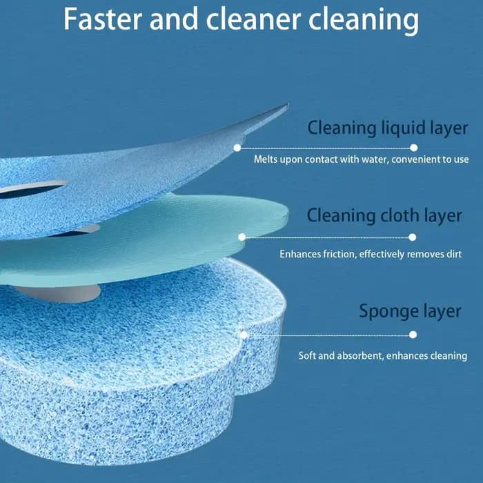 Têtes de brosse de toilette jetables