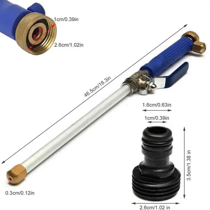 Pistolet de lavage haute pression pour voiture avec tuyau et buse de pulvérisation