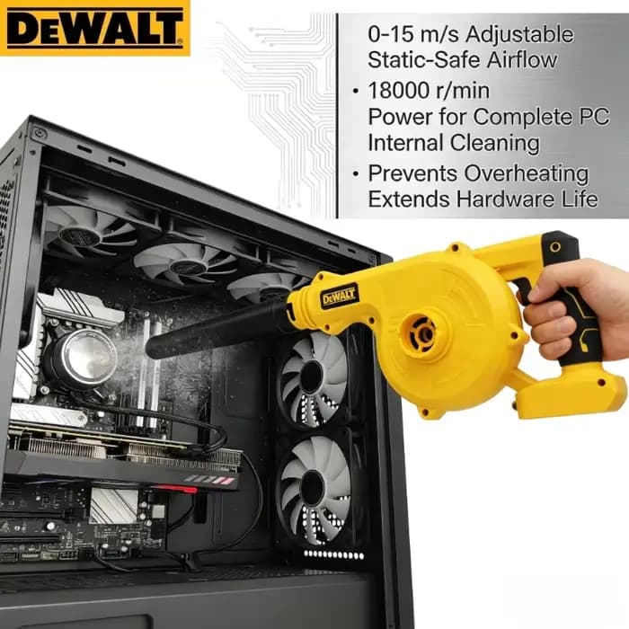 Outil de nettoyage de jardin ultime Dewalt ! Souffleur et aspirateur de feuilles sans fil 2-en-1