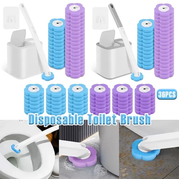 Kit de nettoyage de tête de rechange jetable pour brosse de toilette