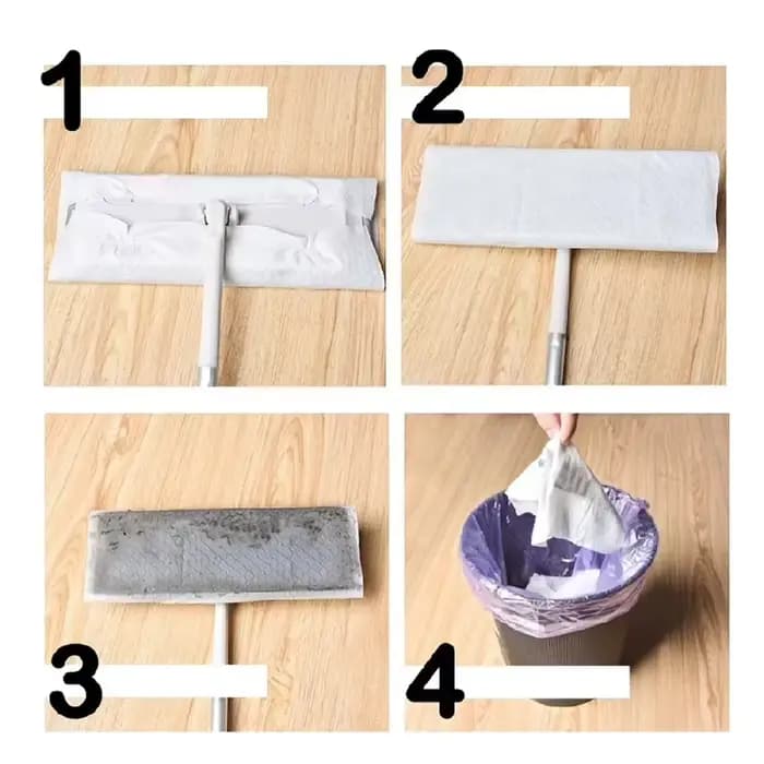 Plancher en papier sous vide jetable Une vadrouille 360 °