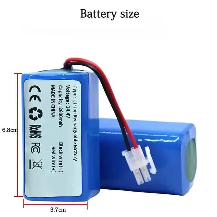 Batterie au Lithium 14.4V/14.8V 2600mah Compatible avec l'aspirateur Robot