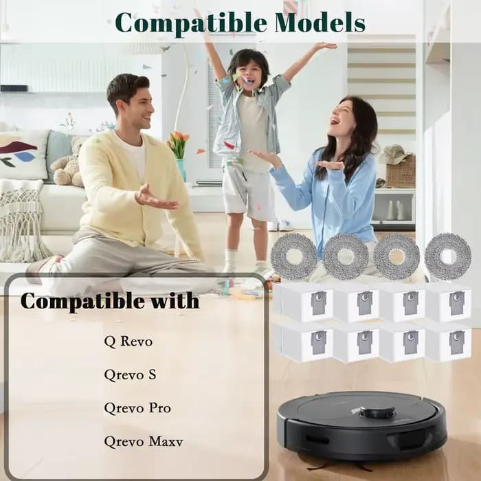 Ensemble d'accessoires A36T pour Roborock Q Revo/Qrevo S/Qrevo Pro/Qrevo Maxv/Qrevo Master