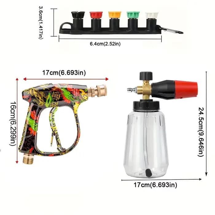 Kit d'accessoires pour pistolet de lavage à pression pour voiture
