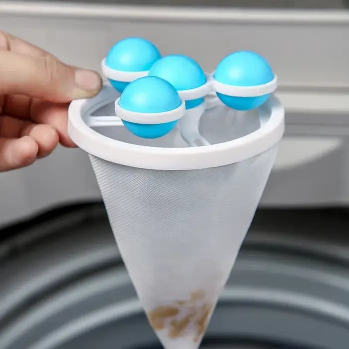 Sac de collecte de saleté réutilisable pour machine à laver