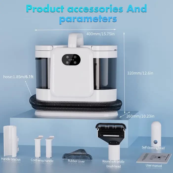 Couvercle transparent, brosse pour machine de nettoyage à vapeur C988