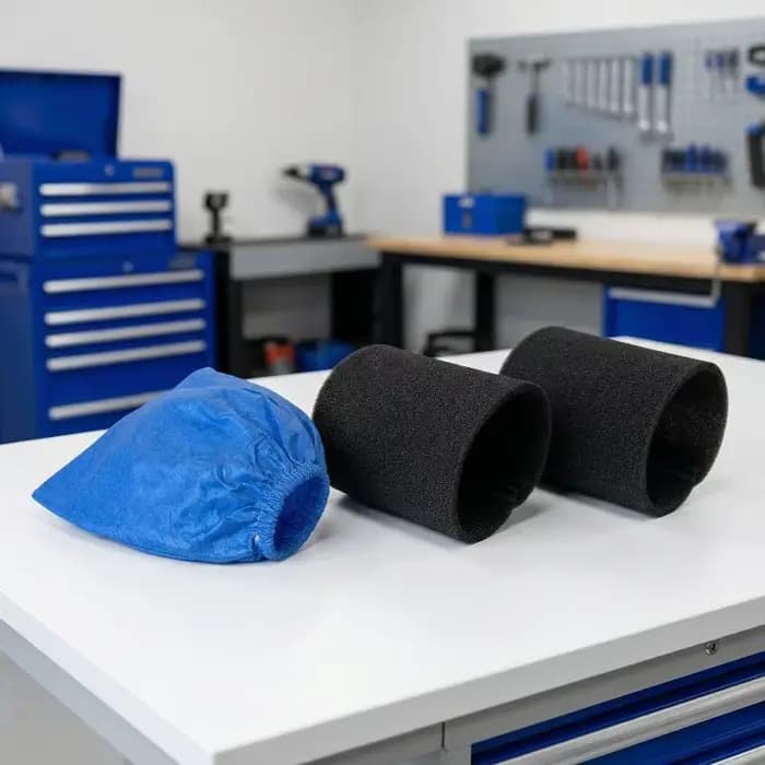 Kit de filtres en mousse pour aspirateur VC 1250 Einhell, ensemble de 3 pièces pour nettoyage humide et sec, durables, lavables et efficaces pour la maison et l'atelier