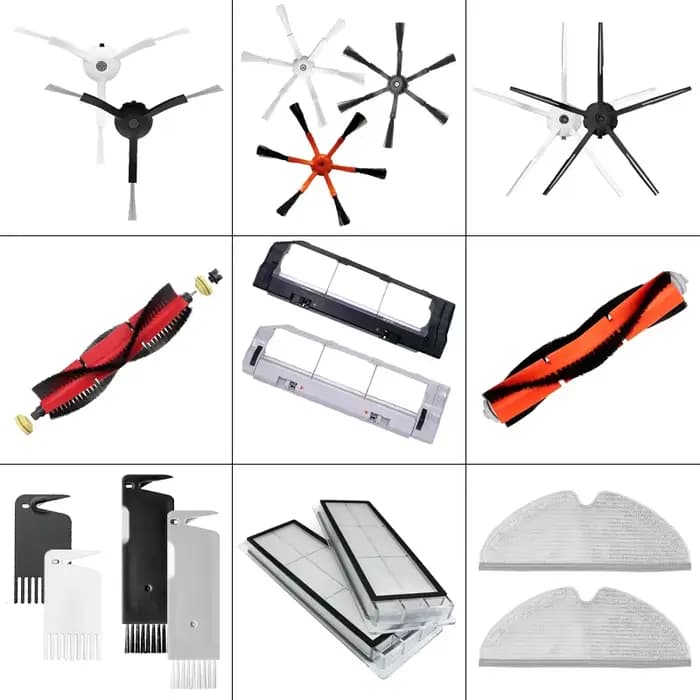 Pour XiaoMi Roborock s50 s51 s55 s6 s60 s61 s65 s5 s6 MaxV s6 Pure aspirateur filtre HEPA vadrouille tissu brosse latérale accessoires
