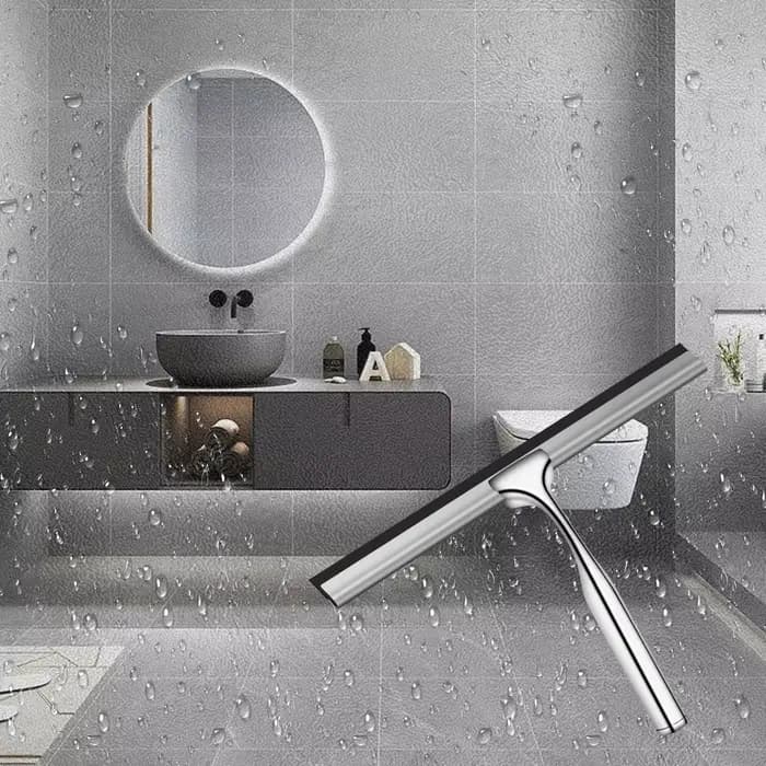 Raclette de douche en acier inoxydable – Pour le nettoyage de salle de bain