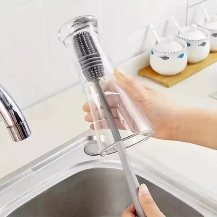 Brosse de nettoyage de verre de bouteille de boisson à Long manche de 28cm