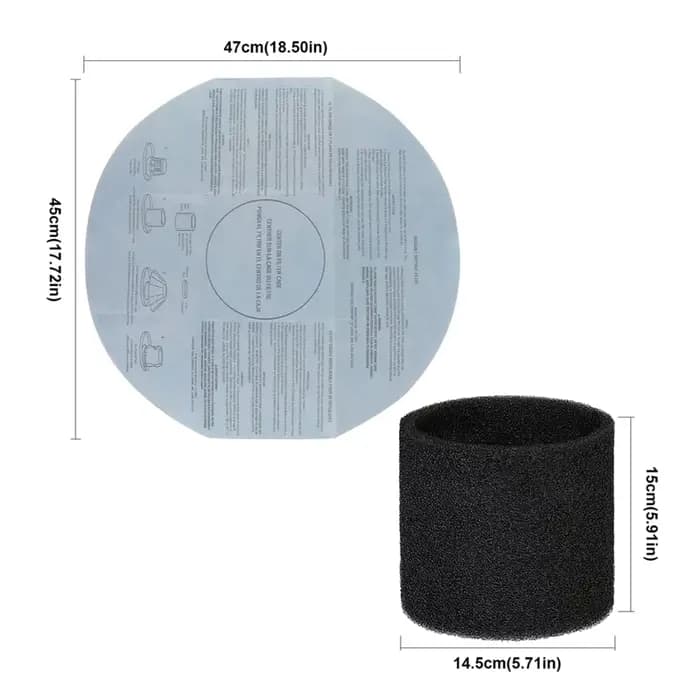 Filtre d'aspirateur sec et humide A52Q-Mastervac pour aspirateurs secs et humides Shop Vac