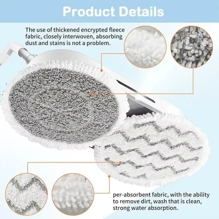 Tampons de rechange pour balai vapeur