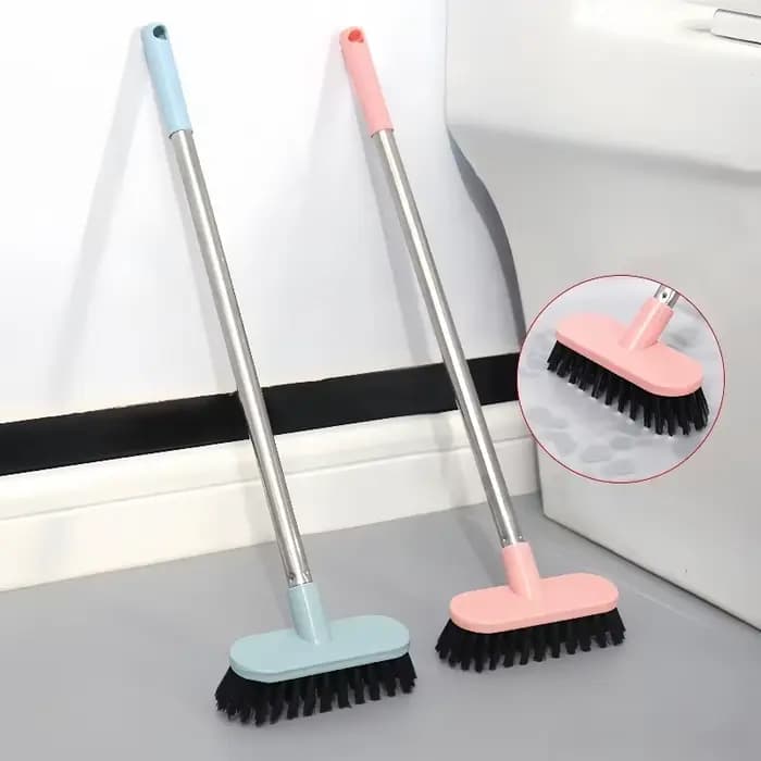 Brosse à récurer le sol avec longue poignée