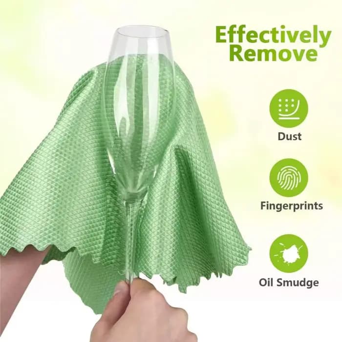 Chiffon de nettoyage de verre en microfibre