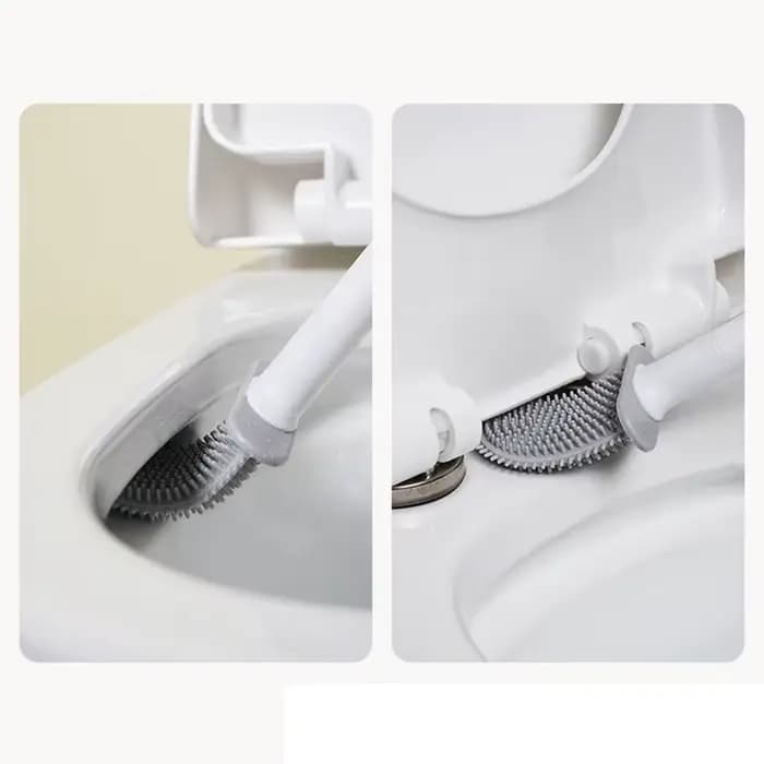 1 brosse de toilette à Long manche tenture murale