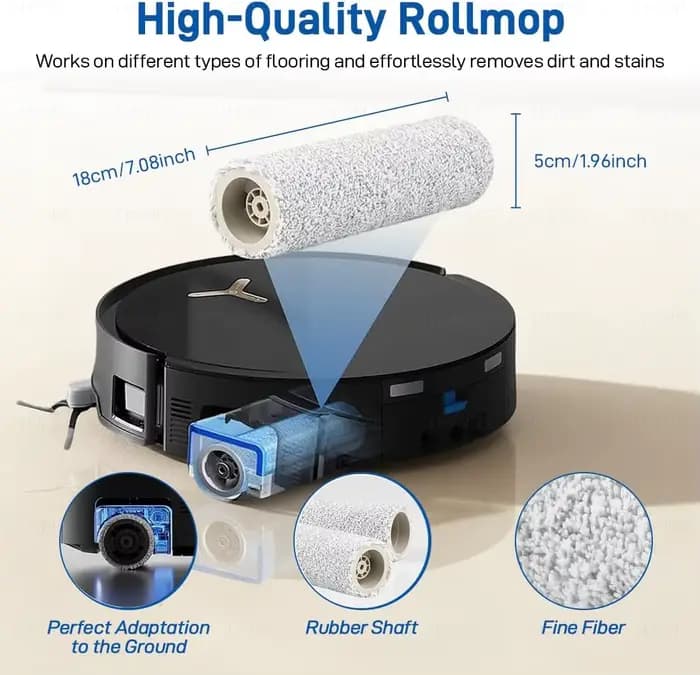Pièces de rechange pour aspirateur robot Ecovacs X8 Omni, brosses latérales principales, chiffons de nettoyage, filtres HEPA, sacs à poussière, accessoires