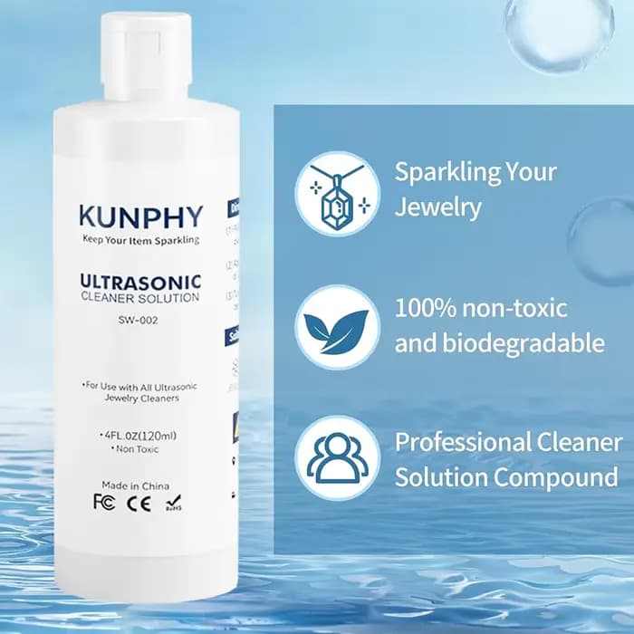 Solution de nettoyage ultrasonique pour bijoux
