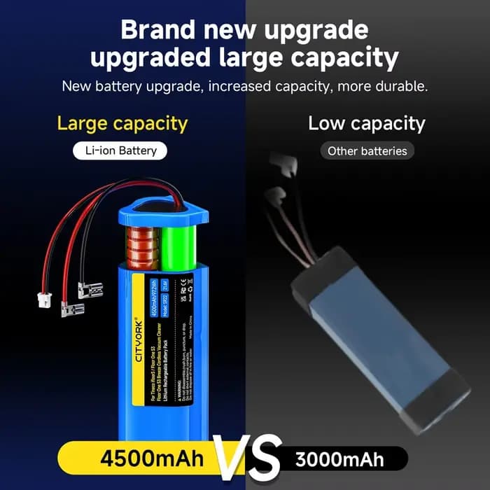 Batterie de rechange pour Tineco FLOOR ONE S3 Tineco iFloor 3 Breeze S3 Batterie d'aspirateur FW25M-01 FW25W-01 HF10E-01 S3-01