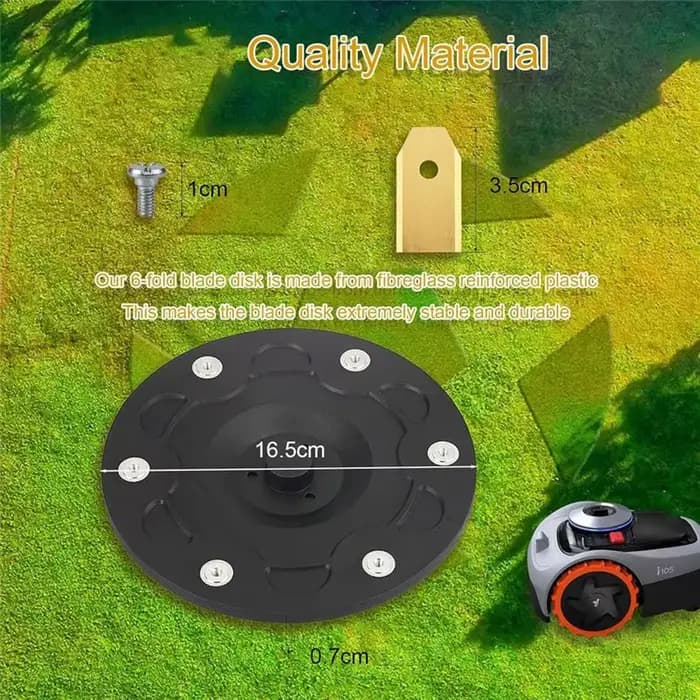 NOUVEAU - EN STOCK - Pour tondeuse robotisée Segway - Compatible avec Navimow I105E - Ensemble de disques de coupe -