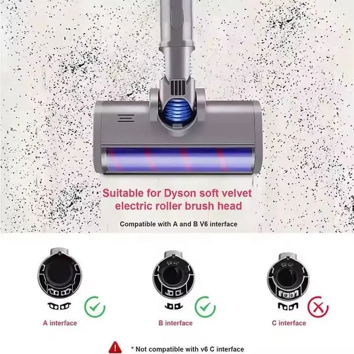 Outil de tête de brosse de sol pour aspirateur Dyson V6 DC58 DC59 DC61 DC62
