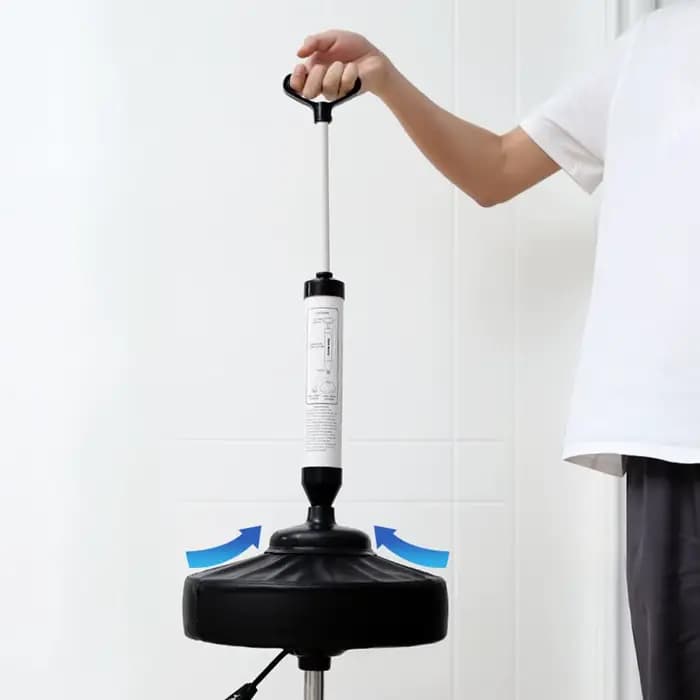 Déboucheur de toilettes haute pression avec 2 types de ventouses